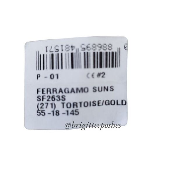 SALVATORE FERRAGAMO Unisex SF263S 55mm Sunglasses - Picture 10 of 10